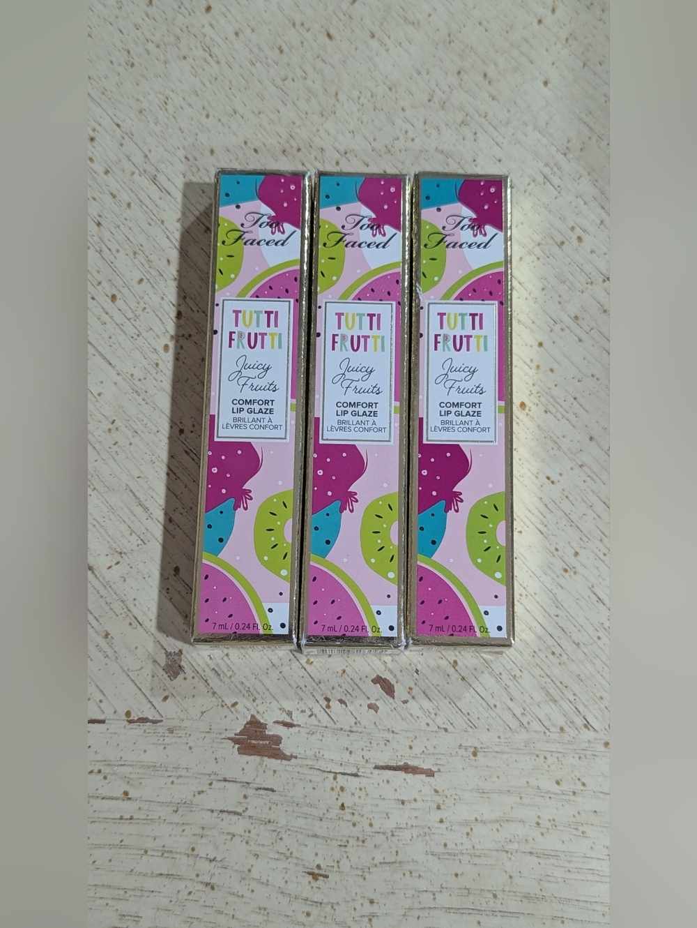 Too Faced Tutti Frutti Comfort Lip Glaze Trio - Tutti Frutii